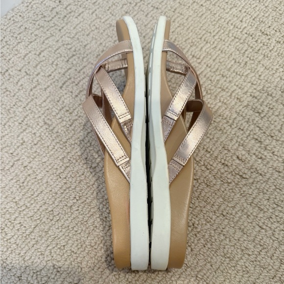 VIONIC Daisy Metallic Sandal Slides in Rose Gold‎ Leather size 6.5 - Picture 8 of 9
